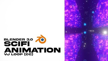 Sci-Fi VJ Loop Timelapse - Blender 3.0 (Render Timelapse)