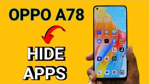 oppo A78  how to hide Apps, Oppo hide app setting