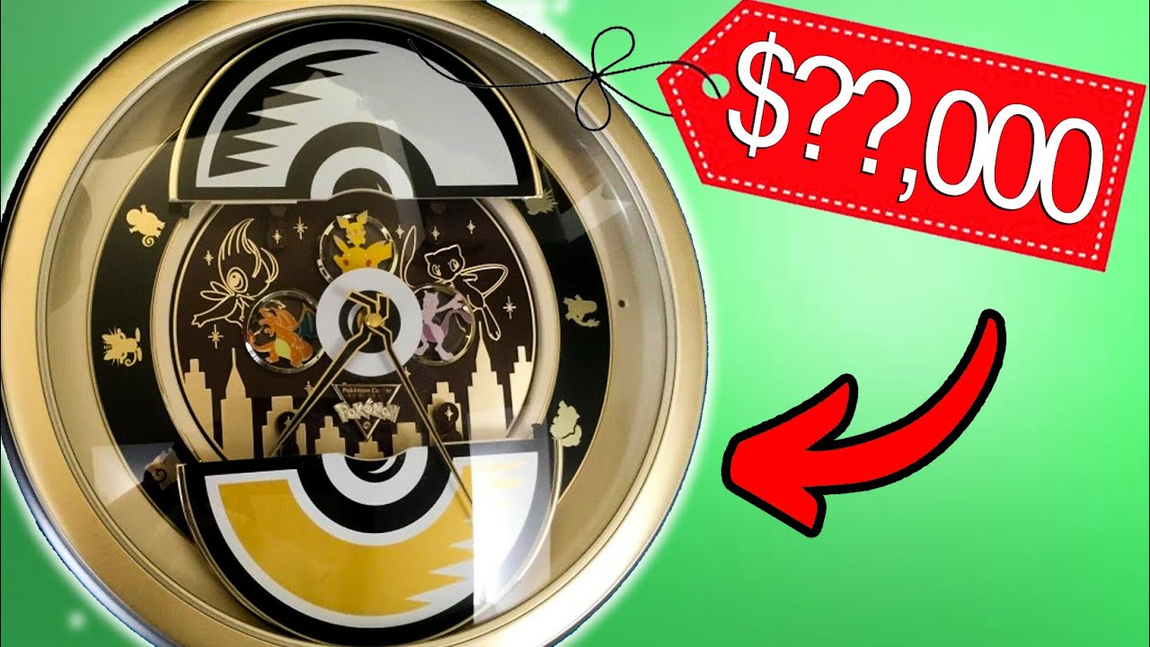The WORLDS Most EXPENSIVE Pokémon CLOCK - UNRELEASED - YouTube
