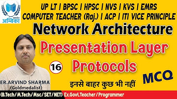 MCQ -16. Presentation Layer Protocols || Network Architecture || Er. Arvind Sharma Sir