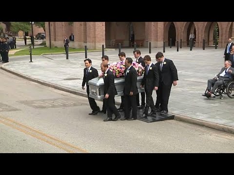 Former U.S. Presidents attend Barbara Bush’s funeral in Texas