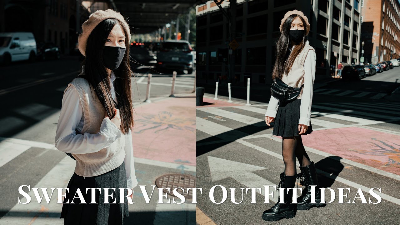 Download HOW TO STYLE | Sweater Vest Outfit Ideas Lookbook - 2020 Fall Trend