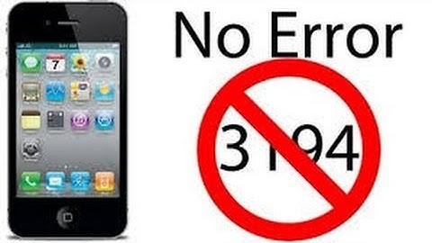 how to fix error 3194 update 21-04-2014 iphone 4;4s;5;5c;5s and ipad