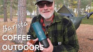 A small Coffee? OutIn Nano Espresso Maker Review in Hammock!