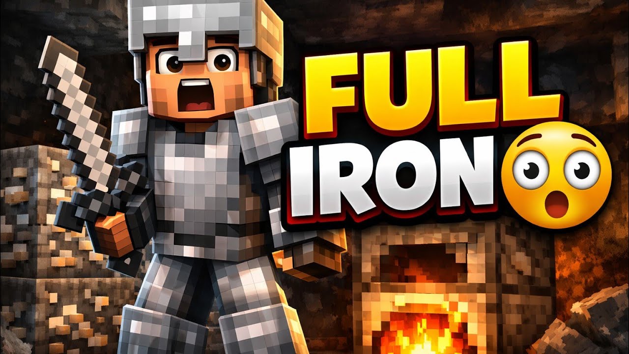 Minecraft Survival EP-1 🏹 Full Iron Armor & Tools | Hardcore Start  