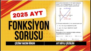 2025 Ayt Matematik Fonksiyon Sorusu