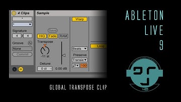 Ableton Live 9: Global Transpose Clip