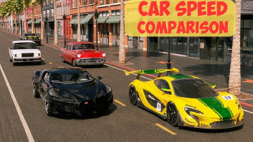 CAR SPEED COMPARISON 3D |  3D Animation Comparison (4K)