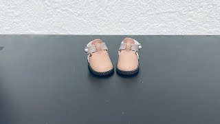 Сандалии для куклы без колодки + строим выкройку | Обувь для куклы | doll shoes