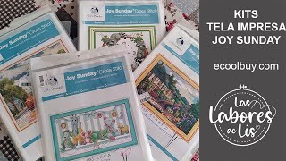 Kits Joy Sunday🧵 Punto de Cruz 🧷 Tela impresa ☆ Flosstube ✿ Cross Stitch  ✨ecoolbuy.com 