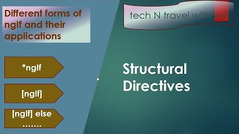 Different applications of ngIf