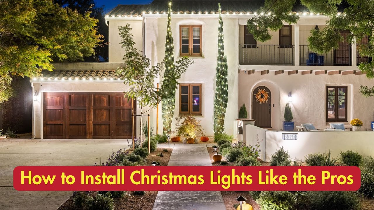 How to Install Christmas Lights Like the Pros Part 1 - YouTube