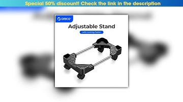 Exclusive ORICO Computer Towers Stand Cart PC Cases Mobile Adjustable Computer CPU Holder with 4 Lo