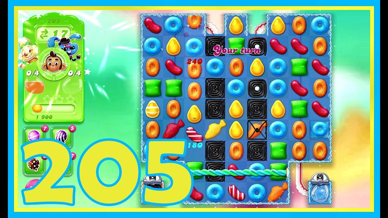 Candy Crush Jelly Saga Level 205 - YouTube