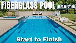 Taking Fiberglass Pool Installation To The NEXT LEVEL. (Start to Finish)