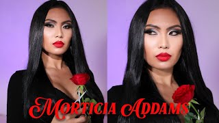 Easy *MORTICIA ADDAMS* Last Minute Halloween Makeup Look