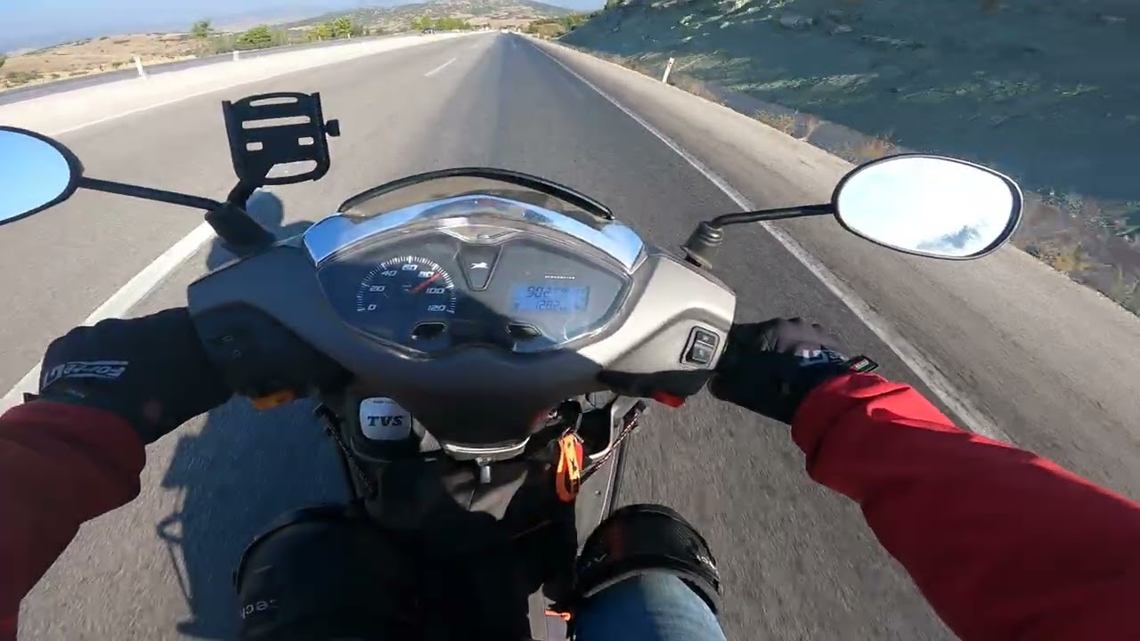 MOTORLA UZUN YOL VİDEOSU 780 KM ANTALYA-SALİHLİ-ANTALYA  #tvsjupiter125