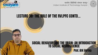 Lecture 38: The role of the RVLPFC contd…