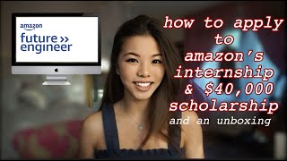 how to get an AMAZON software internship before graduating HIGH SCHOOL + an unboxing!!