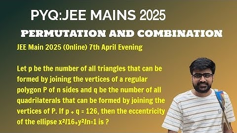 Let p be the number of all triangles that can be formed by joining the vertices of a regular 