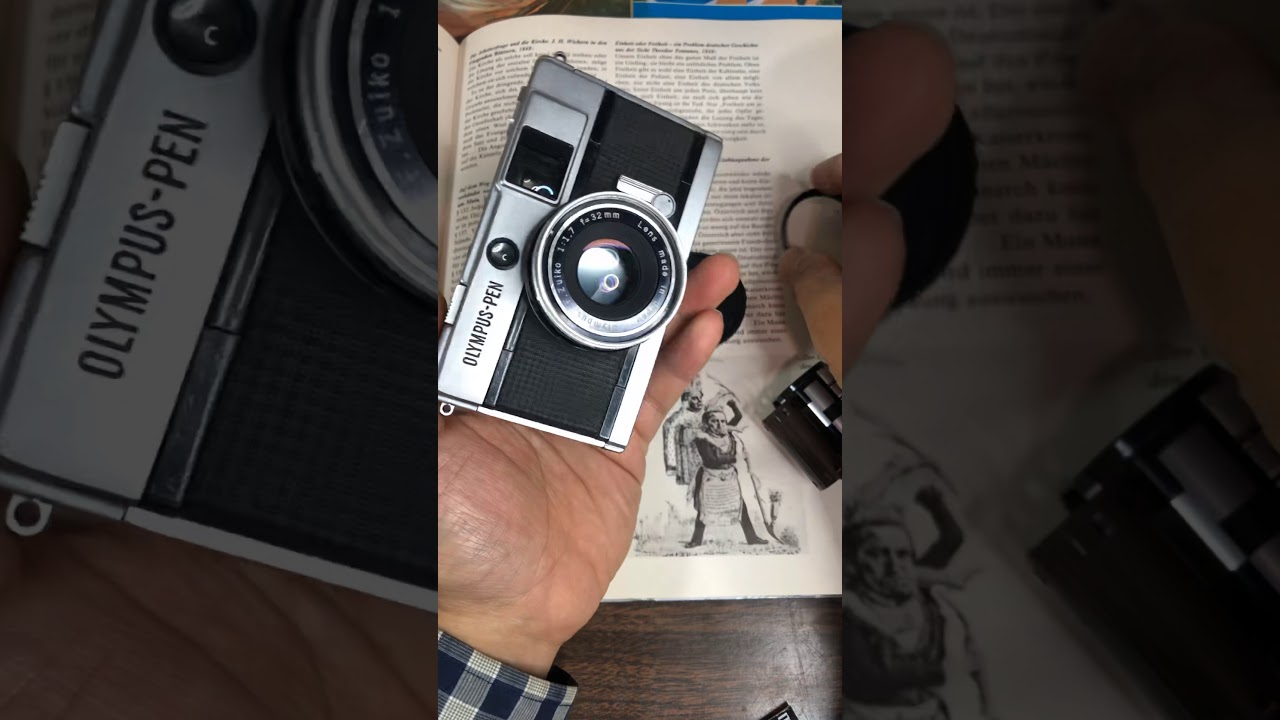 Olympus pen eed how to load a film and use - YouTube