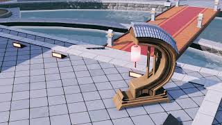 Chinese Stylized Grand Theater Interior Release Trailor 5 - Unity Asset Store