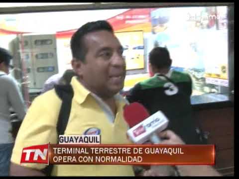Terminal terrestre de Guayaquil opera con normalidad