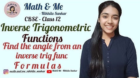 Formulas Inverse Trigonometric functions Find angle of inverse function #maths #online #mathematics