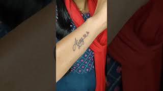 Ajay Name Tattoo On Girls Hand Tattoo Ajay Name Tattoo Hand  My Con 7218740453