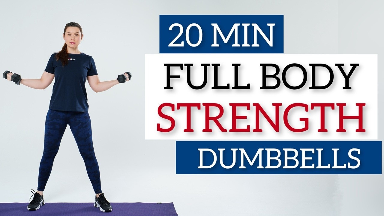 20 MIN FULL BODY DUMBBELL WORKOUT🔥Fat Burn No Repeat - YouTube