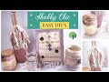 Dollar Tree DIY~SHABBY CHIC Home Decor ~TRASH TO TREASURE ~3 Projects ~Creations by Favi