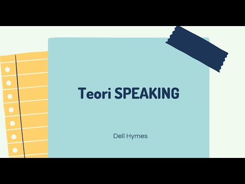 Sosiolinguistik -- Teori SPEAKING