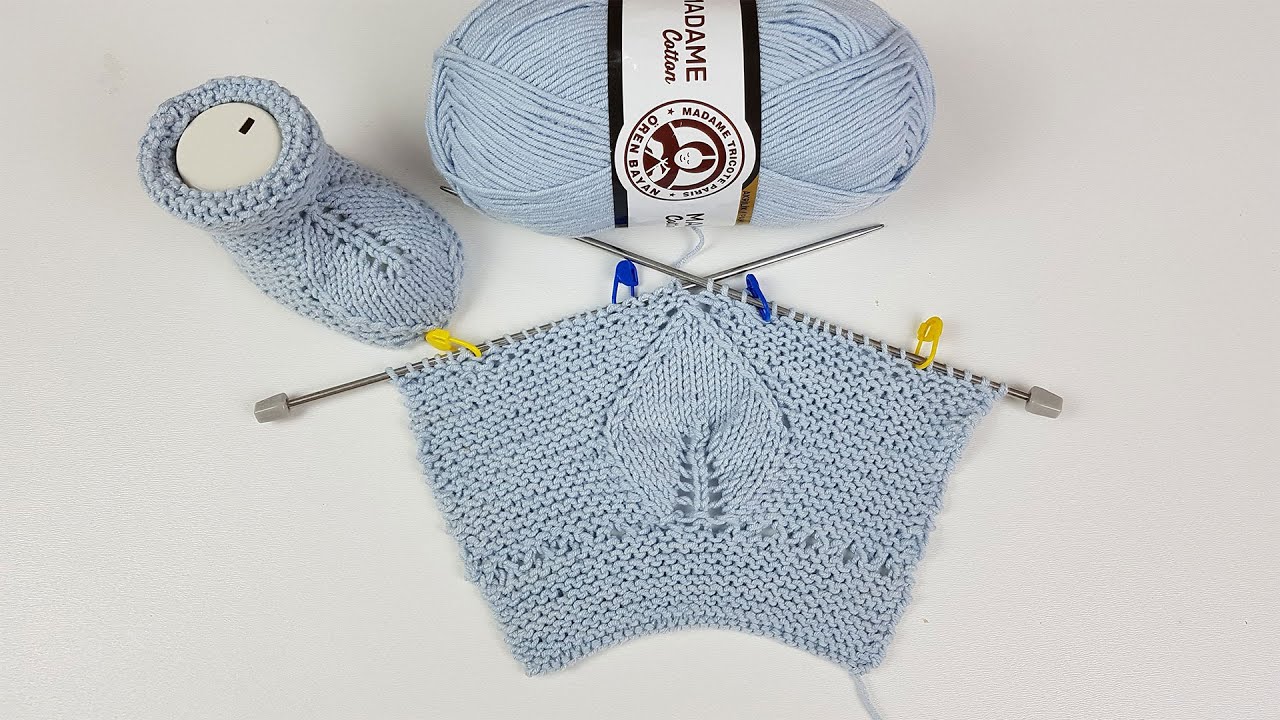 Kolay Yapraklı Bebek Patiği Yapılışı YouTube