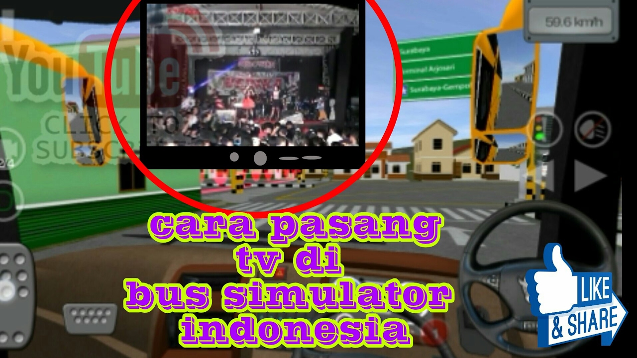 Bus Simulator Indonesia Pasang Tv Di Dalam Bus YouTube