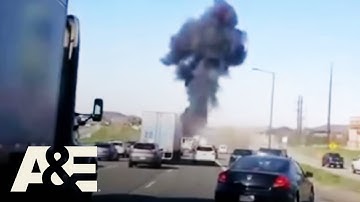 Twitch Streamer Captures SHOCKING Truck Crash Live on Stream | Road Wars | A&E