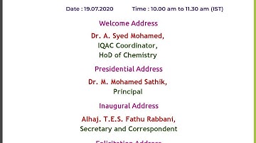 Faculty Development Programme on “e-Content Development Using Pedagogical Tools for Online Teaching”