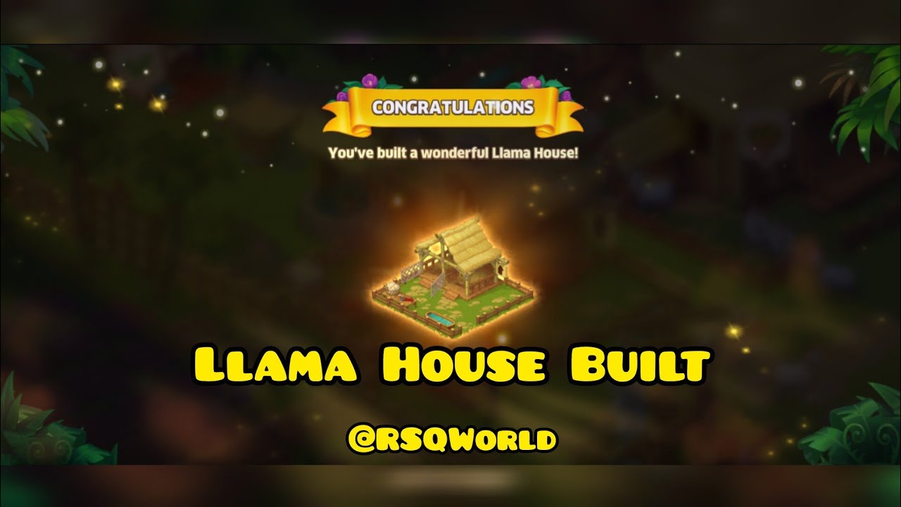 Island Hoppers Jungle Farm/Level 18 / Farm Area/Llama house built/Gameplay Walkthrough