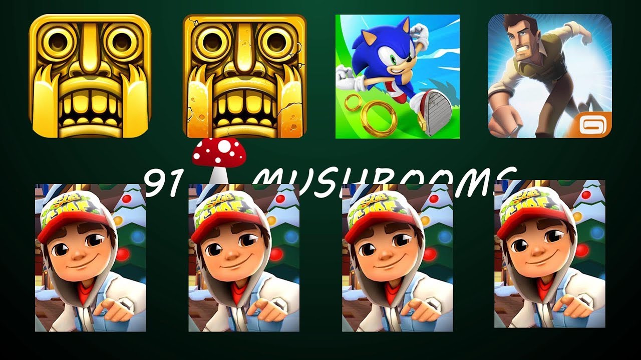 Temple Run Vs Sonic Dash Vs Temple Run 2 Sky Summit Vs Subway Surfers 4 ...
