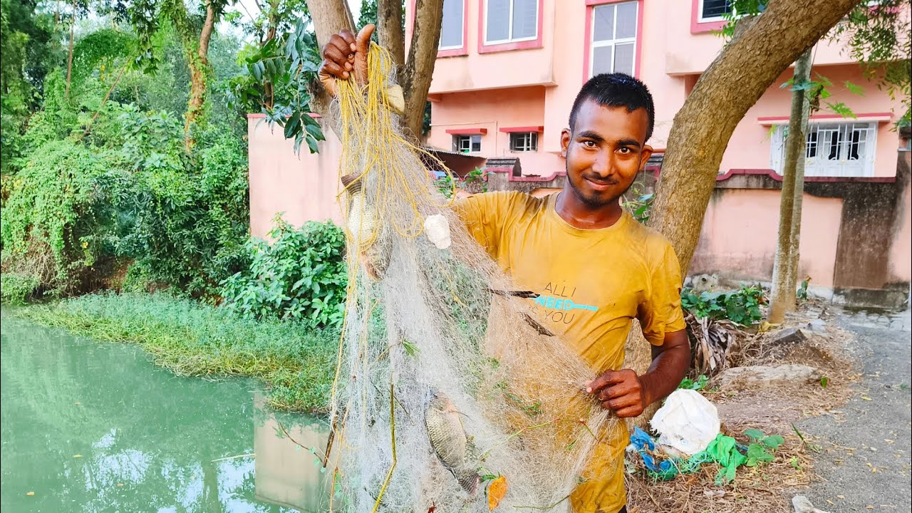 Traditional Net Fishing!! Ft. Village Boy 🔥