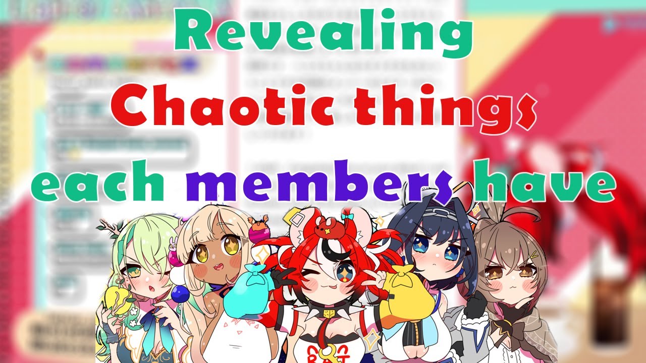 Baelz revealing each of HoloCouncil member's Chaotic Things that they've done...