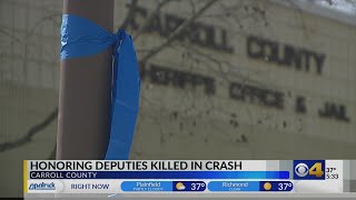 'We are heartbroken:' Memorial growing for 2 Carroll County deputies killed in crash