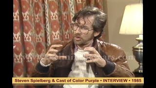 Steven Spielberg & cast of Color Purple- Interview 1985 [Reelin' In The Years Archives]