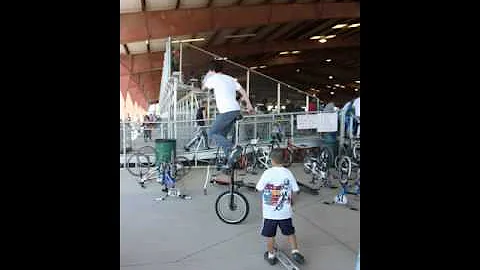Nathan Irvin Rides Unicycle