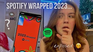 REACTING TO MY SPOTIFY WRAPPED 2023... *wow*