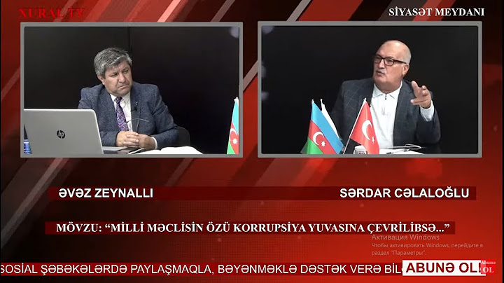 “Siyasət meydanı"#1200 Sərdar Cəlaloğlu: “Dövlət "tərtər işi"nə görə üzr istəməlidir!” - 04.11.2021