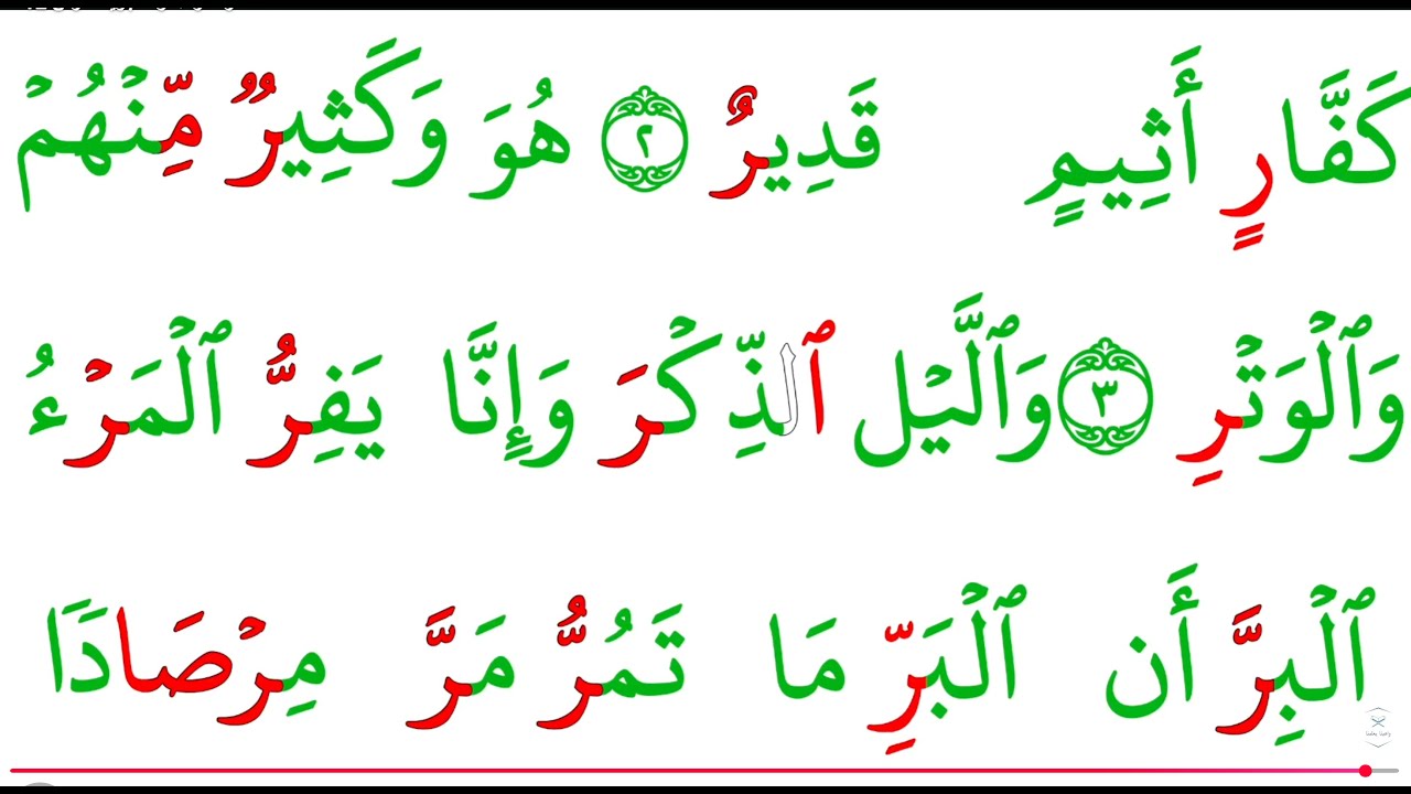 اختصار للقراءة و التجويد الدرس 12 حرف الراء