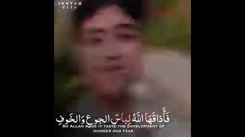 وَضَرَبَ اللَّهُ مَثَلًا قَرْيَةً كَانَتْ آمِنَةً - تلاوة خاشعة💙