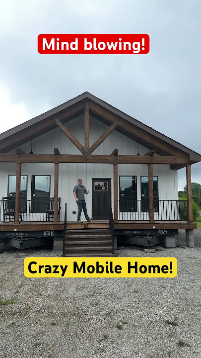 This mobile home will knock your socks off! Mobile Mansion! #mobilehomes #manufacturedhomes #modular