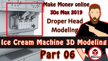 Ice Cream machine 3D Modeling Part 6, Make Money online, 3Ds Max