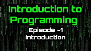 Introduction To Programming